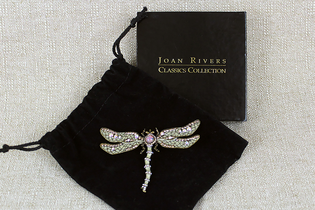 Joan Rivers Vintage Jeweled Dragonfly