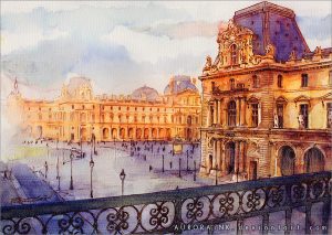 The Louvre by Auroraink