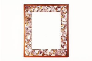 Marla Carr, Large Taupe Stained Glass Frame